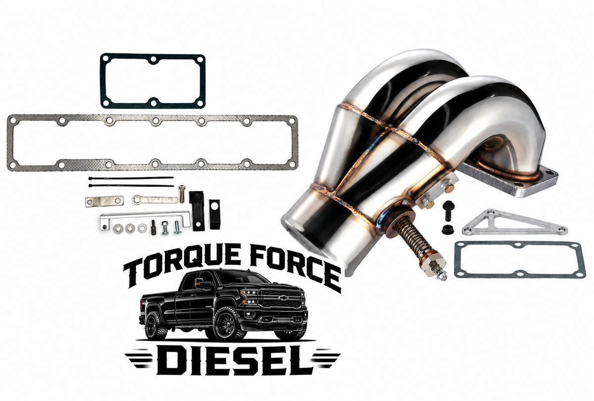 3.5" Intake Manifold Elbow & Grid Heater Killer Kit For 07-18 RAM 6.7L Cummins