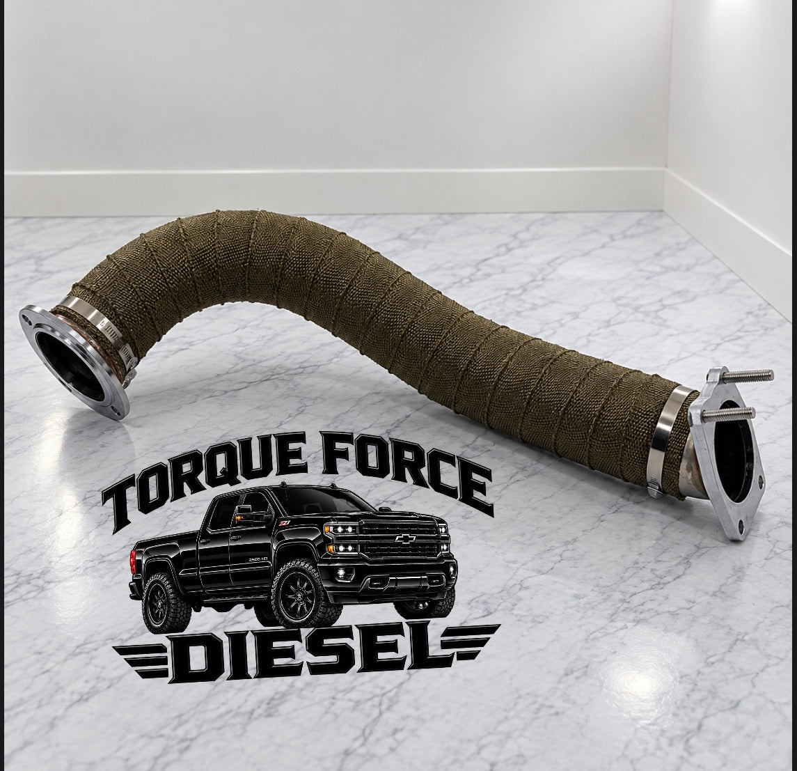3.5" Stainless Steel Turbo Pipe For 2017-2026 GM 2500 3500 6.6L L5P Duramax
